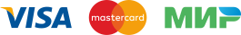 К оплате принимаются карты Visa, Mastercard и «Мир»